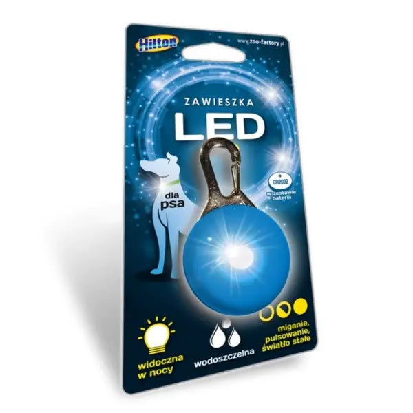 HILTON led dog tag - 5.3 x 3 cm - A walkDLP-SOS<<<For the dogDLP<<<ActionPL