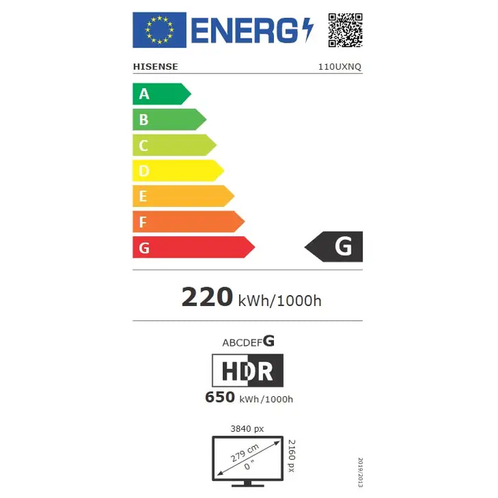 Hisense 110’’ UXNQ,Mini-LED FALD 144Hz Quantum Dot Vidaa ADS Black - Телевизори 100’’<<<HISENSE