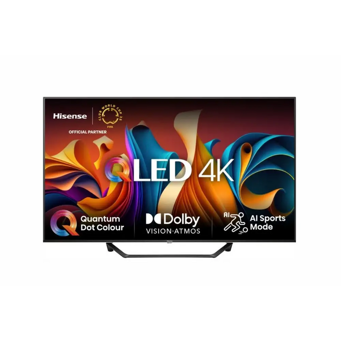 Hisense 55’’ A7NQ 4K Ultra HD 3840x2160 QLED FALD Quantum Dot HDR 10+ HLG Dolby Vision Dolby Atmos Smart TV Light