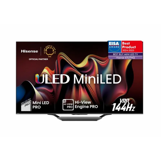 Hisense 65’’ U7NQ 4K Ultra HD 3840x2160 ULED FALD Quantum Dot 144Hz IPS HDR 10+ HLG Dolby Vision IQ Dolby Atmos Smart