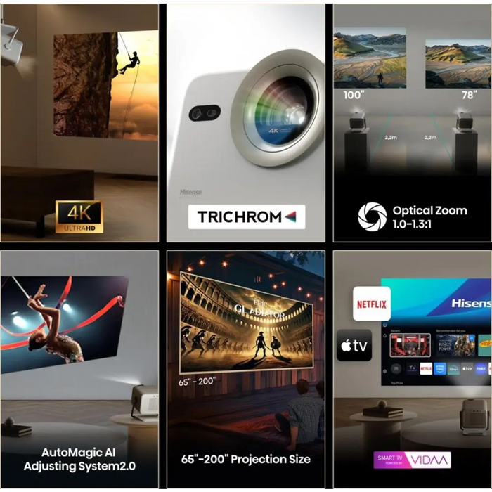 Hisense M2 Pro UHD 4K (3840x2160) 3D Grey - Laser projectorsSYS-PLA<<<Audiovisual systemsSYS<<<ActionPL