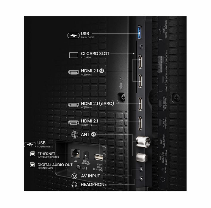 Hisense, 100''  E7Q PRO,QLED Smart, FALD, 144Hz, 5000:1,Quantum Dot, Dolby vision ,Vidaa, ADS, Black