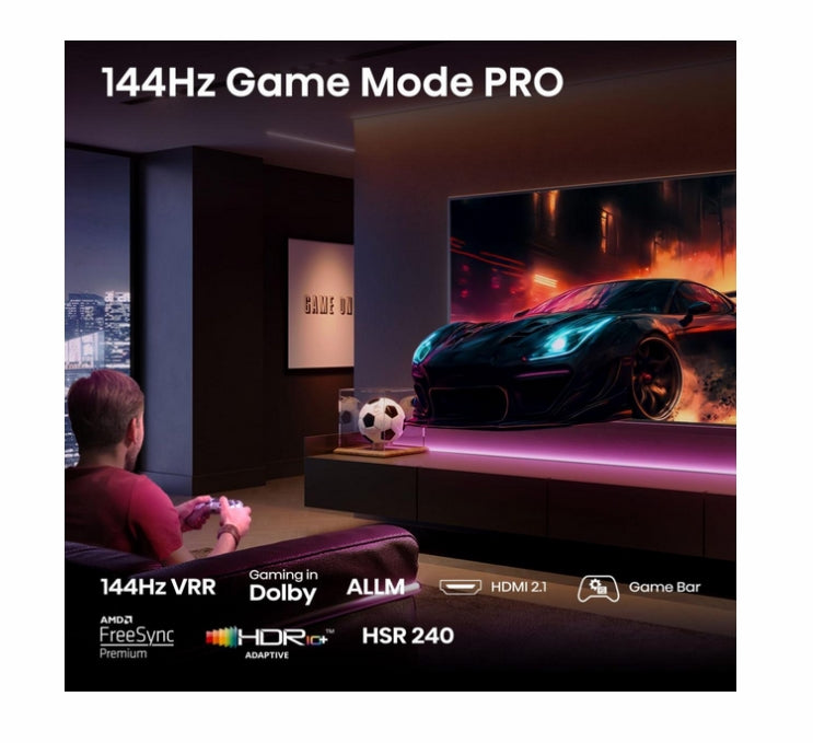 Hisense, 100''  E7Q PRO,QLED Smart, FALD, 144Hz, 5000:1,Quantum Dot, Dolby vision ,Vidaa, ADS, Black