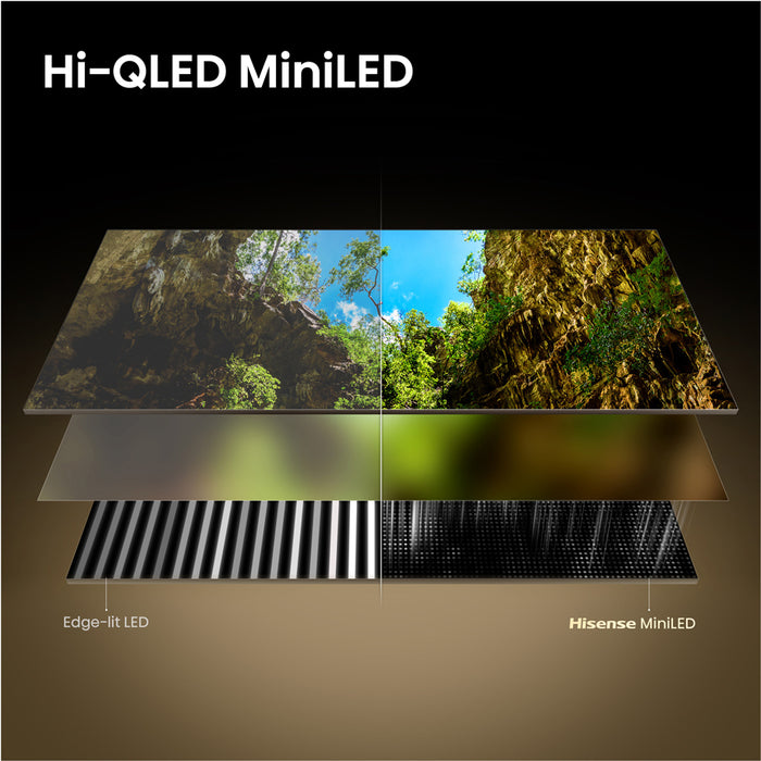 Hisense 75"U7SE, 4K Ultra HD 3840x2160, ULED, FALD, Quantum Dot, 144Hz, IPS, HDR 10+, HLG, Dolby Vision IQ, Dolby Atmos, Smart TV, WiFi 5GHz, WiFi Direct, BT, Anyview Cast,light sensor, 4xHDMI, 2xUSB, LAN, CI+, DVB-T2/C/S2, Black