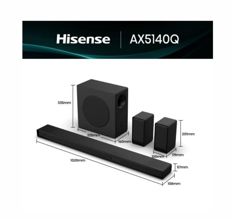 Hisense HP500 Party Thunder, 620W, BT, 18h play, Black
