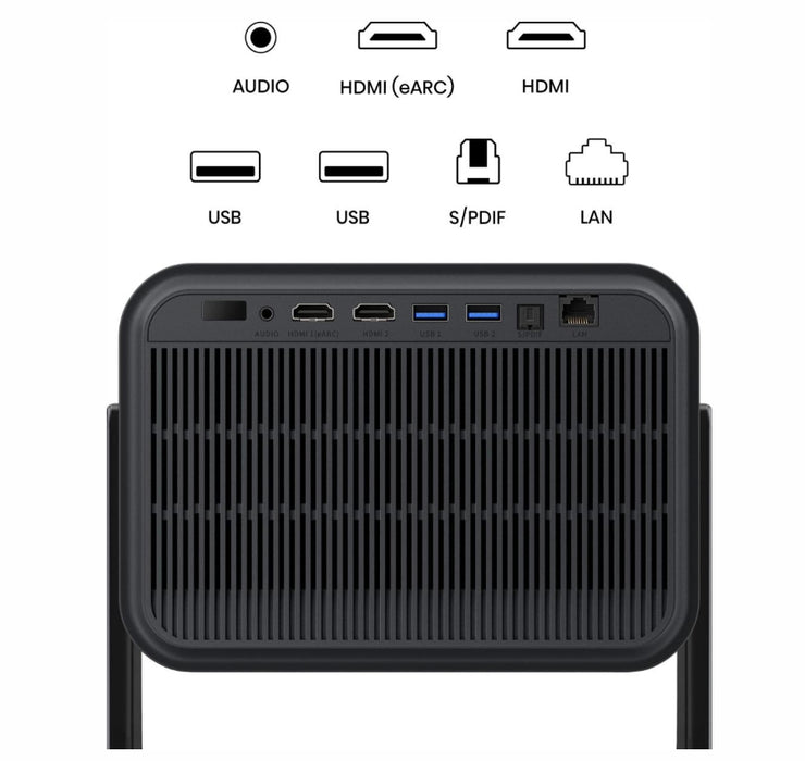 Hisense C3 Smart mini Laser Projector, 4K Ultra HD 3840x2160, 2000:1, 2500 lum, 60 Hz, Digital Zoom,Dolby Vision, HDR10+(decoding), HDR10, HLG, 2*10W, Silver