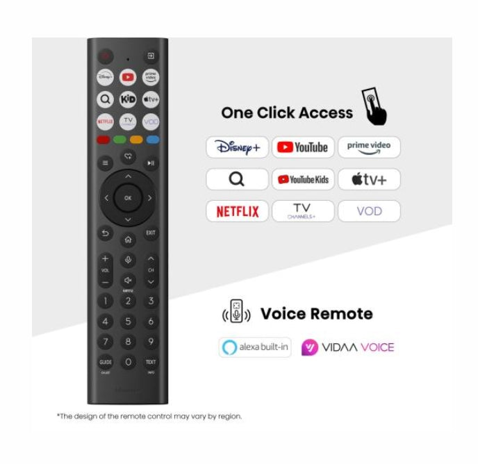 Hisense 50" A7Q, 4K Ultra HD 3840x2160, QLED, FALD, Quantum Dot, HDR 10+, HLG, Dolby Vision, Dolby Atmos, Smart TV, WiFi 5GHz, WiFi Direct, BT, Anyview Cast, 3xHDMI, 2xUSB, LAN, CI+, DVB-T2/C/S2, Black