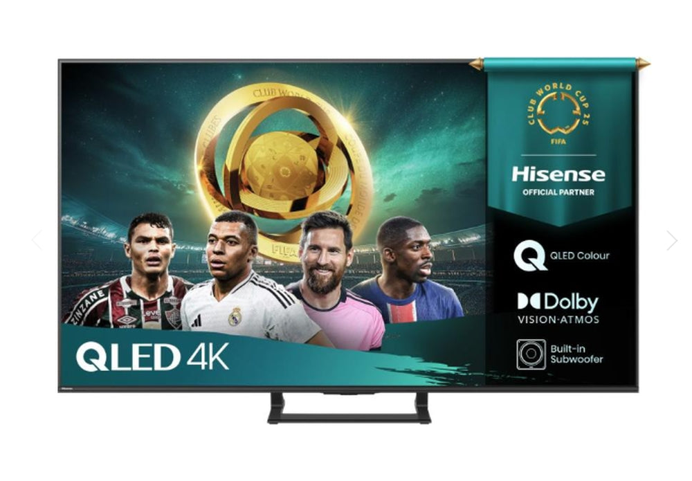 Hisense 55"A7Q, 4K Ultra HD 3840x2160, Quantum Dot, Light Sensor,HDR 10+, HLG, Dolby Vision, Dolby Atmos, Smart TV, Voice Control,2x10 W + 20 W ,WiFi 5GHz, WiFi Direct, BT, Anyview Cast, 3xHDMI, 2xUSB, LAN, DVB-T2/C/S2, Black