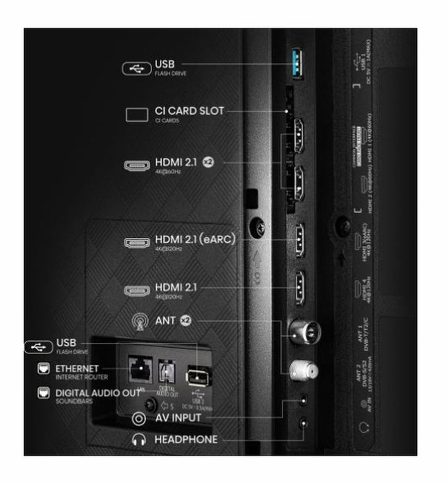 Hisense 55" A85Q, 4K UHD OLED Smart TV, 120Hz, 1000 nits,HDMI 2.1, Game Mode Pro, AMD FreeSync Premium, Dolby Vision IQ & Atmos, Bluetooth, Alexa Built-in, Black