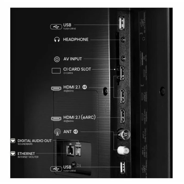 Hisense 65" E7Q, 4K Ultra HD 3840x2160, QLED, Quantum Dot, HDR 10+, HLG, Dolby Vision, DTS Virtual X, Smart TV,Light Sensor,WiFi Direct, BT, Anyview Cast, 3xHDMI, 2xUSB, LAN, CI+, DVB-T2/C/S2, Black
