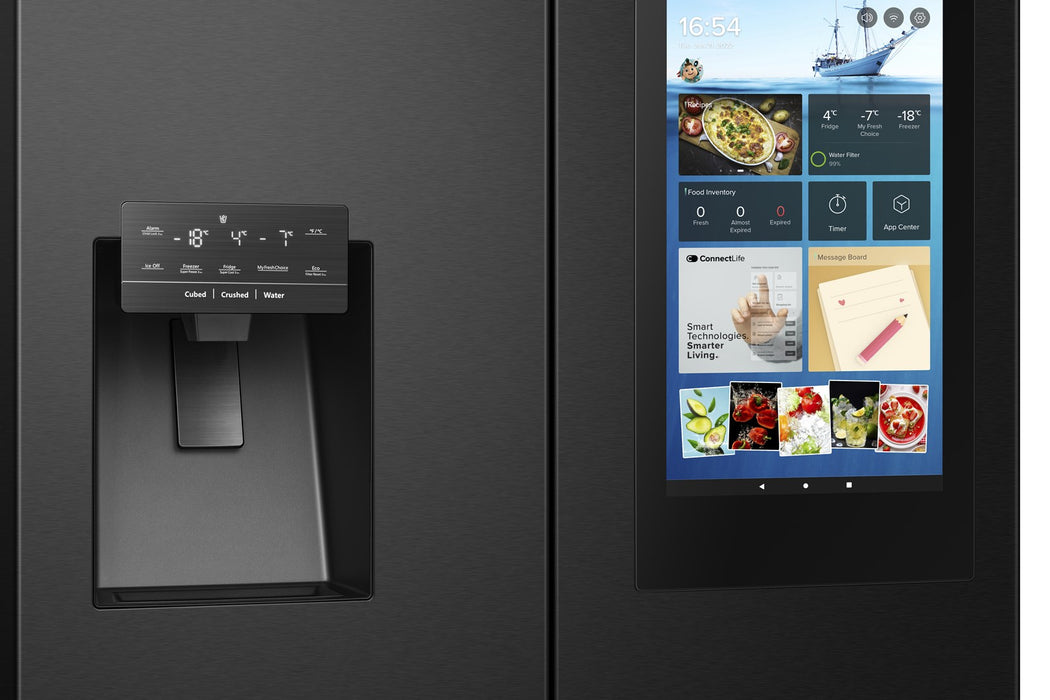 Hisense RQ760N4IFE side-by-side refrigerator Freestanding 577 L E Black