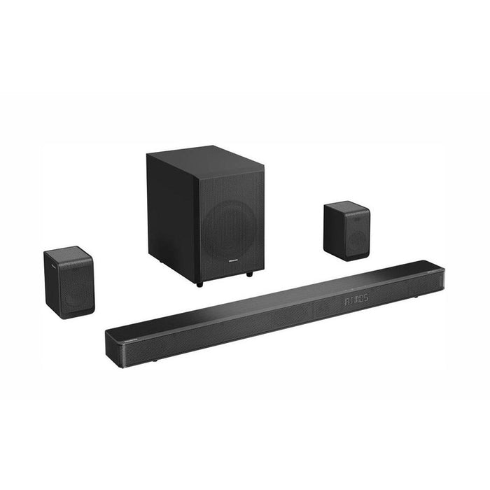 Hisense AX5125H 5.1.2Ch Sound Bar with Wireless Subwoofer, 500W, Dolby Atmos, Bluetooth 5.3, 4K HDMI Pass Through, DTS:X, HDMI/AUX/ARC/Optical/USB, 7 EQ Modes