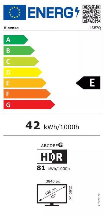 Hisense 43E7Q TV