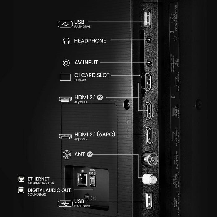 Smart TV Hisense 85A6Q 85" 4K Ultra HD LED HDR D-LED