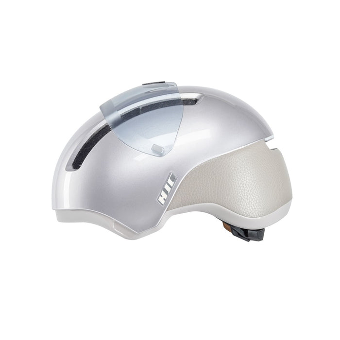 HJC CALIDO PLUS Silver Cycling Helmet, PEARL GREYISH SILVER, Size L