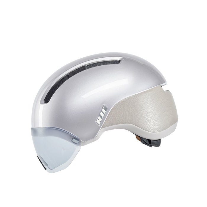 HJC CALIDO PLUS Silver Cycling Helmet, PEARL GREYISH SILVER, Size M