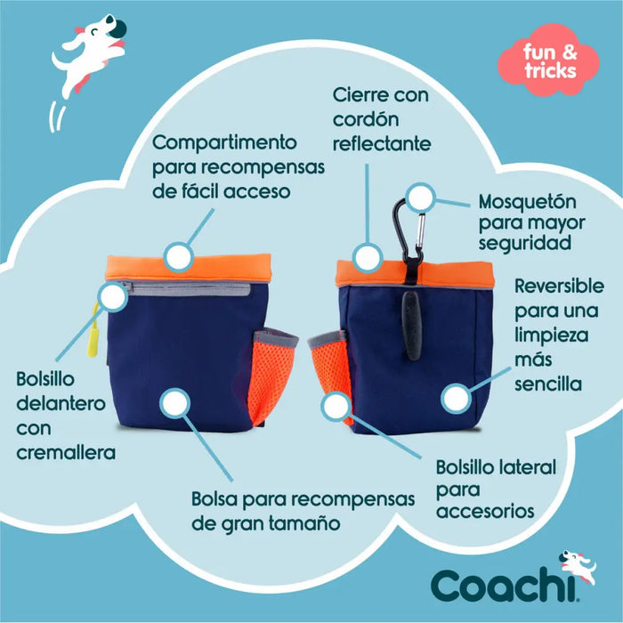 Holdall Coachi Train & Treat Blue Coral - Домашни Животни<<<Дом Градина<<<BigBuy&&&Купички за храна и вода<<<Домашни