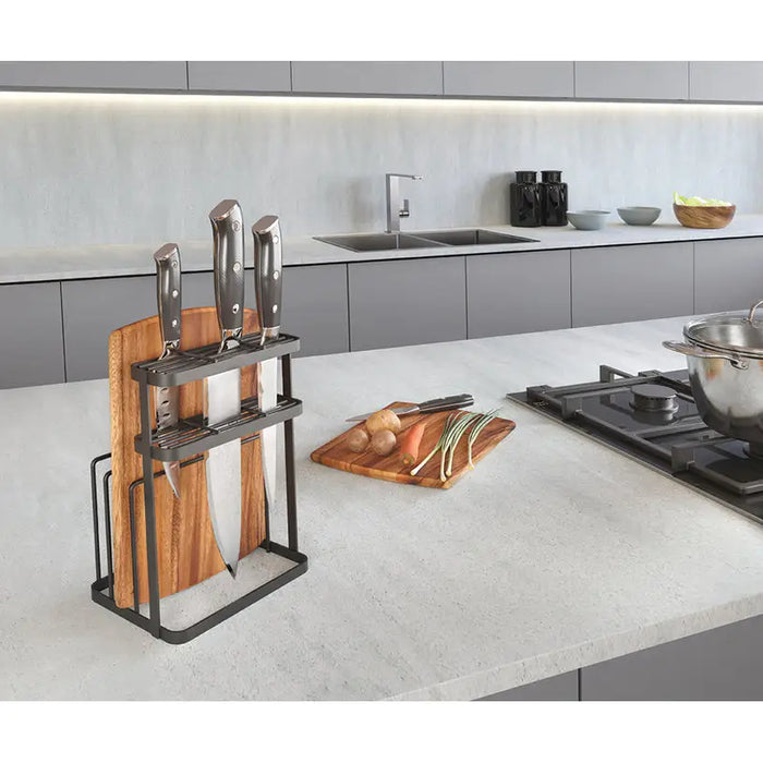 HOLDER FOR KNIVES AND BOARDS METALTEX TOKYO LAVA - Дъски ножове и белачки<<<Домашни потреби<<<Кухня<<<Praktiker