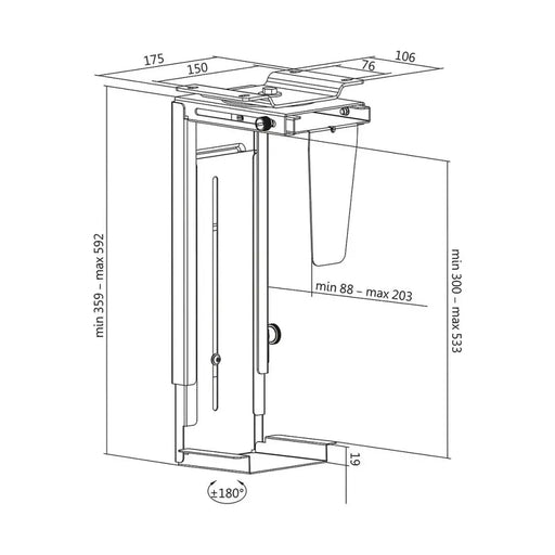 Holder LogiLink Tower - Електроника Периферни и резервни части<<<Компютри| Електроника<<<BigBuy&&&Монтиране на