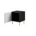 HOLE bedside table 2 pcs. 44x40.5x53.5 cm matte black - Bedside tables made of furniture boardSZN-PME<<<Bedside