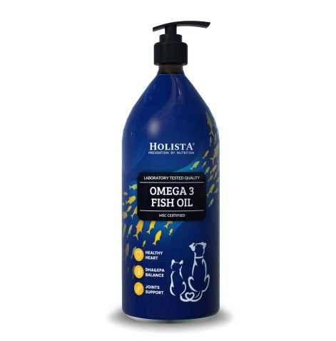HOLISTA Omega 3 fish oil - supplements for dogs and cats - 1000ml