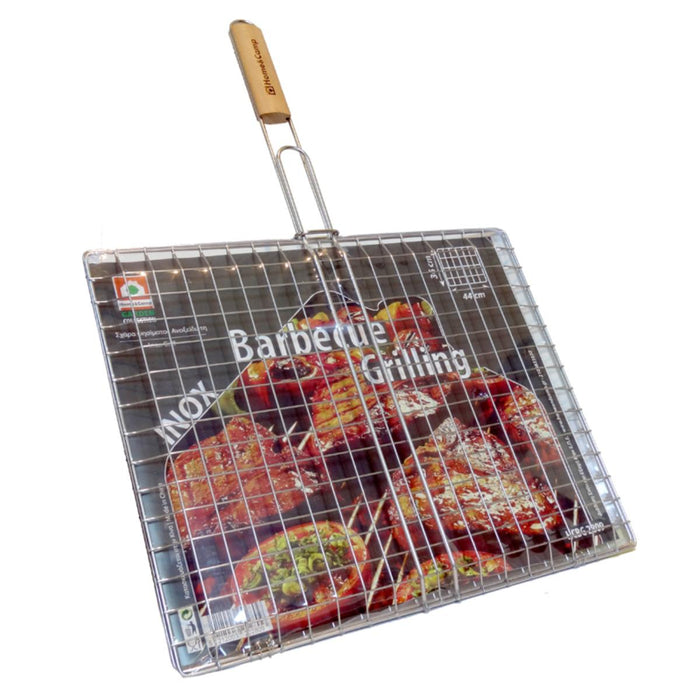 GRILL 44/36/605M STAINLESS STEEL WOOD. DR