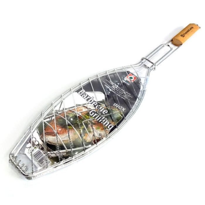 GRILL 66/14CM STAINLESS STEEL WOOD DR