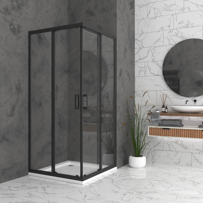 SHOWER CABIN SIENA 80X80X190 BLACK