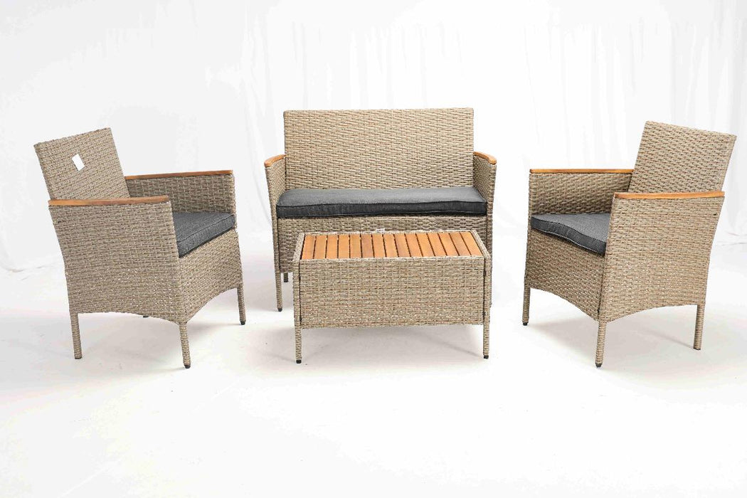 PILSEN RATTAN SET 4 PIECES