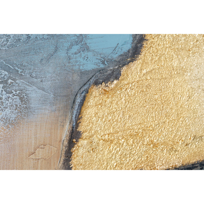 Canvas Home ESPRIT Canvas MDF Wood 80 x 3 x 80 cm