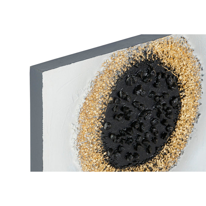 Canvas Home ESPRIT Canvas MDF Wood 80 x 3 x 80 cm