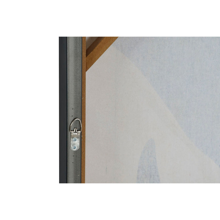 Canvas Home ESPRIT White Black Beige Leaf of a plant Urban 63 x 4,3 x 93 cm (2 Units)