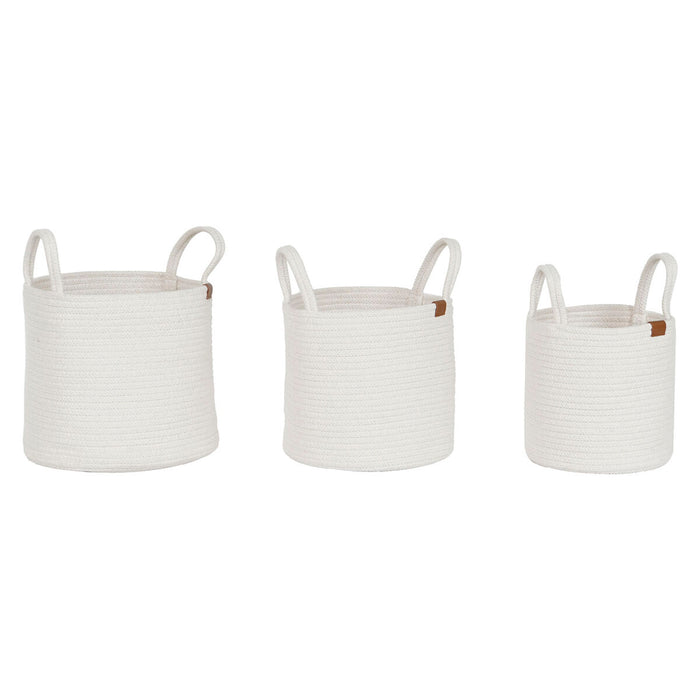Basket set Home ESPRIT Modern 30 x 30 x 28 cm