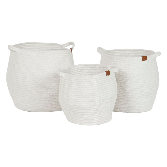 Basket set Home ESPRIT Modern 34 x 34 x 34 cm