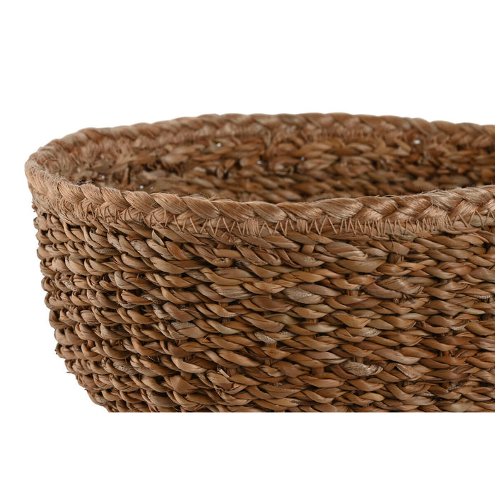 Basket set Home ESPRIT Natural Fibre Boho 30 x 30 x 13 cm