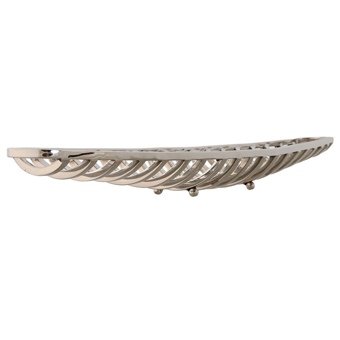 Centerpiece Home ESPRIT Silver Steel 51 x 12 x 6 cm