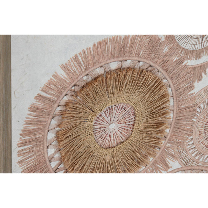 Canvas Home ESPRIT White Natural Boho 40 x 3 x 60 cm (2 Units)