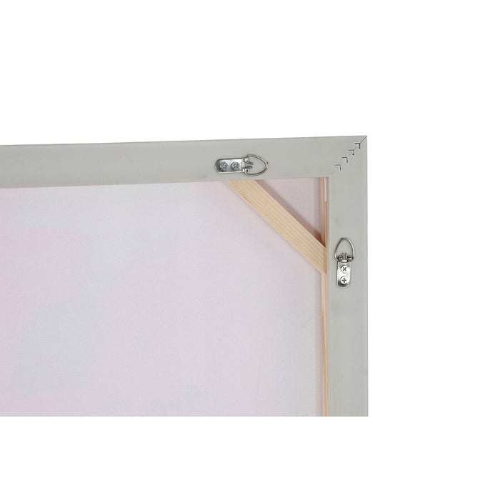 Canvas Home ESPRIT Blue Pink polystyrene Canvas Abstract Modern 94 x 4 x 123,5 cm (2 Units)