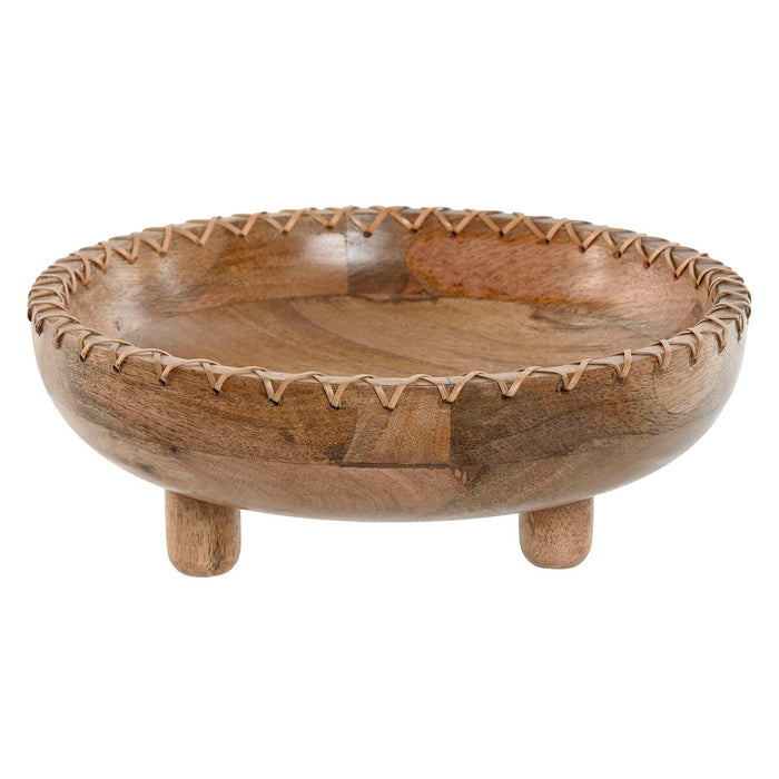 Centerpiece Home ESPRIT Natural Mango wood 25 x 25 x 9 cm