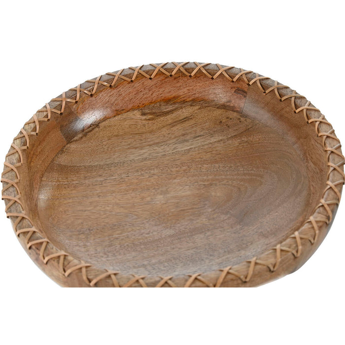 Centerpiece Home ESPRIT Natural Mango wood 25 x 25 x 9 cm