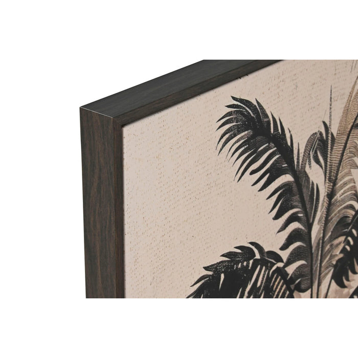 Canvas Home ESPRIT Green Beige Palms Golden Tropical 63 x 4,5 x 93 cm (2 Units)