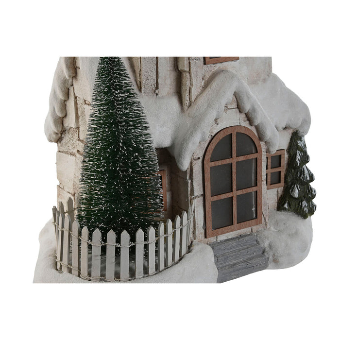 Lighting decoration Home ESPRIT White Green Natural House 35 x 20 x 51 cm