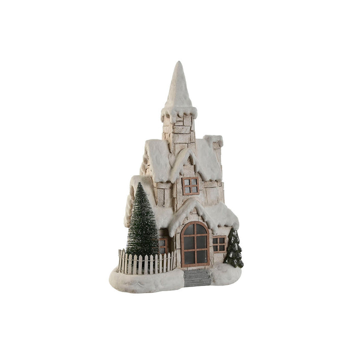 Lighting decoration Home ESPRIT White Green Natural House 35 x 20 x 51 cm