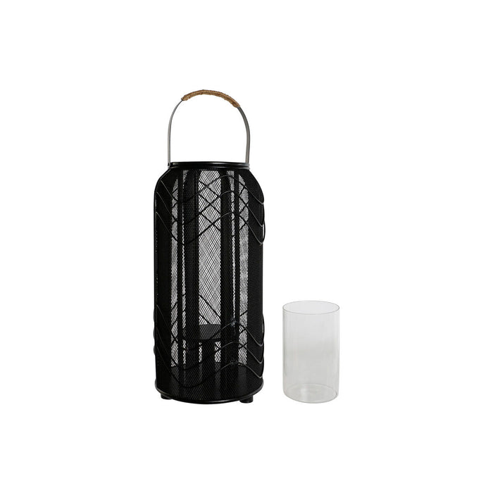 Candleholder Home ESPRIT Black Metal 21,5 x 21,5 x 43,5 cm