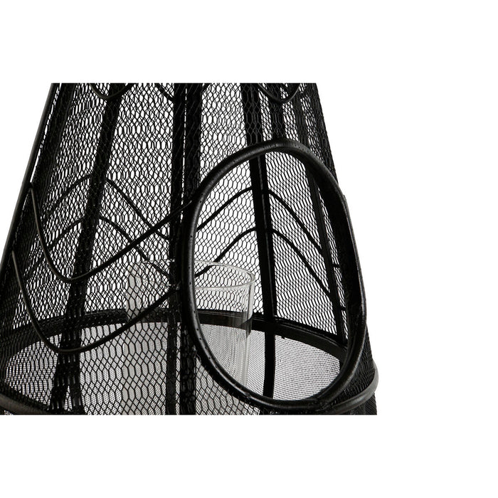 Candleholder Home ESPRIT Black Metal 28 x 28 x 50 cm