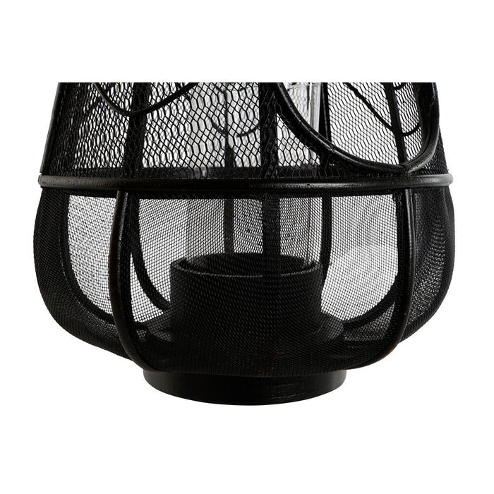 Candleholder Home ESPRIT Black Metal 28 x 28 x 50 cm