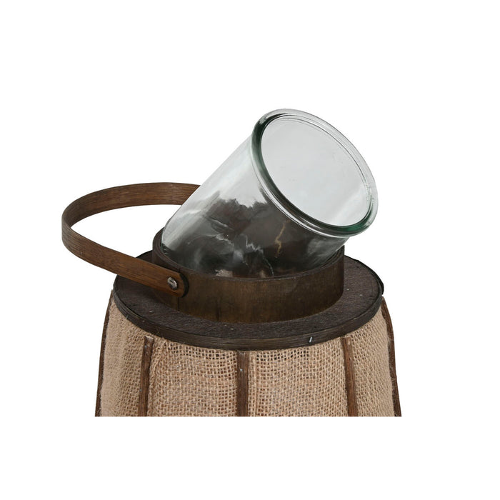 Candleholder Home ESPRIT Natural Jute Bamboo 33,5 x 33,5 x 66 cm