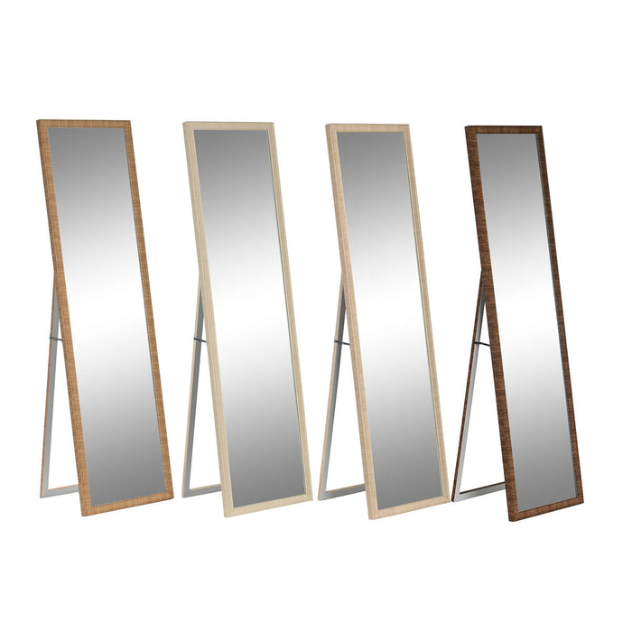 Free standing mirror Home ESPRIT Brown Beige Grey Natural Crystal polystyrene 45 X 40 X 166 cm (4 Units)