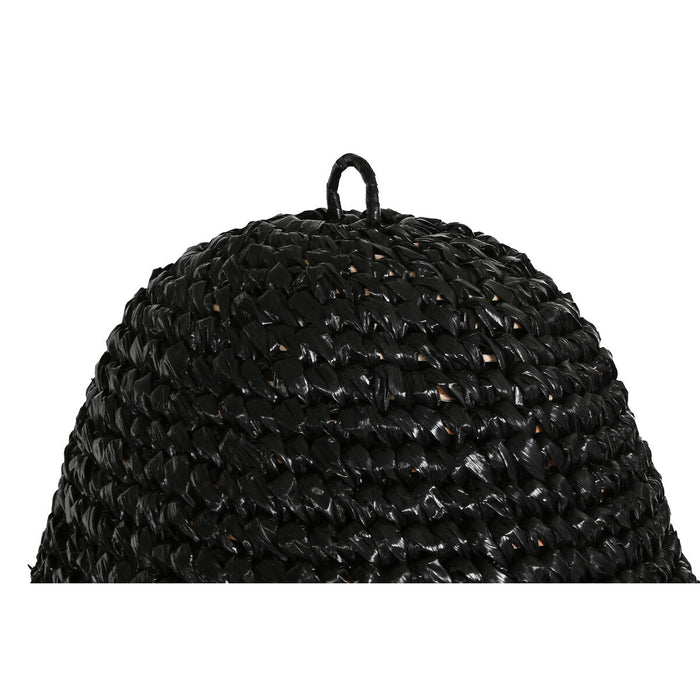 Lamp Shade Home ESPRIT Black Raffia 60 x 60 x 80 cm