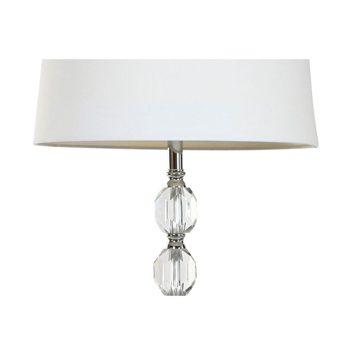 Floor Lamp Home ESPRIT White Silver 50 W 220 V 35 x 35 x 150 cm (3 Pieces)